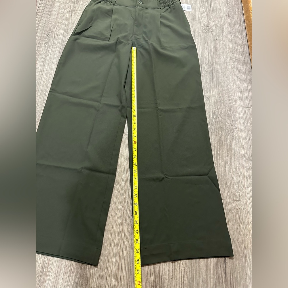 Beyond Yoga Dark Green Wide-Leg Pants - Picture 4 of 9